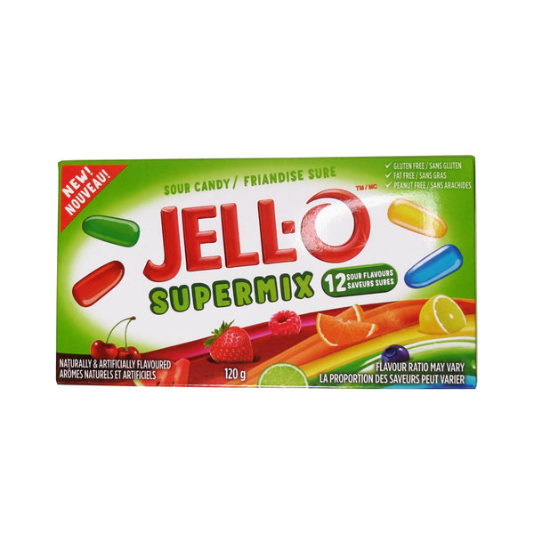 Jell-O Sour Supermix 12 flavours - 120 g