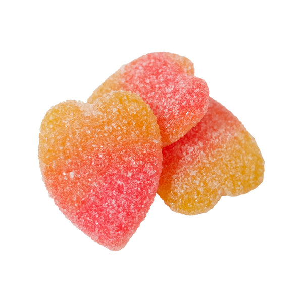 Fizzy Peach Hearts