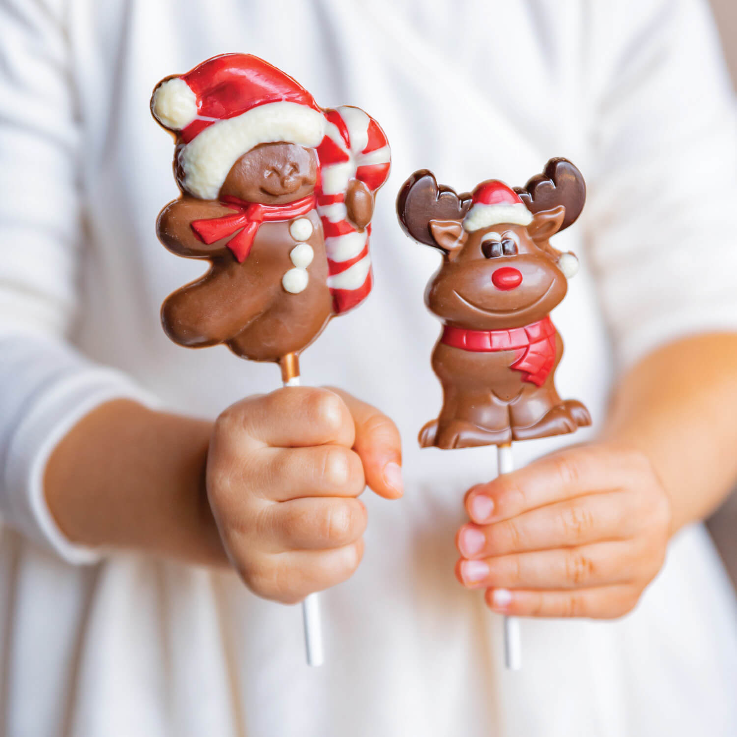 Belgian chocolate Snowman lollipop - 1 unit