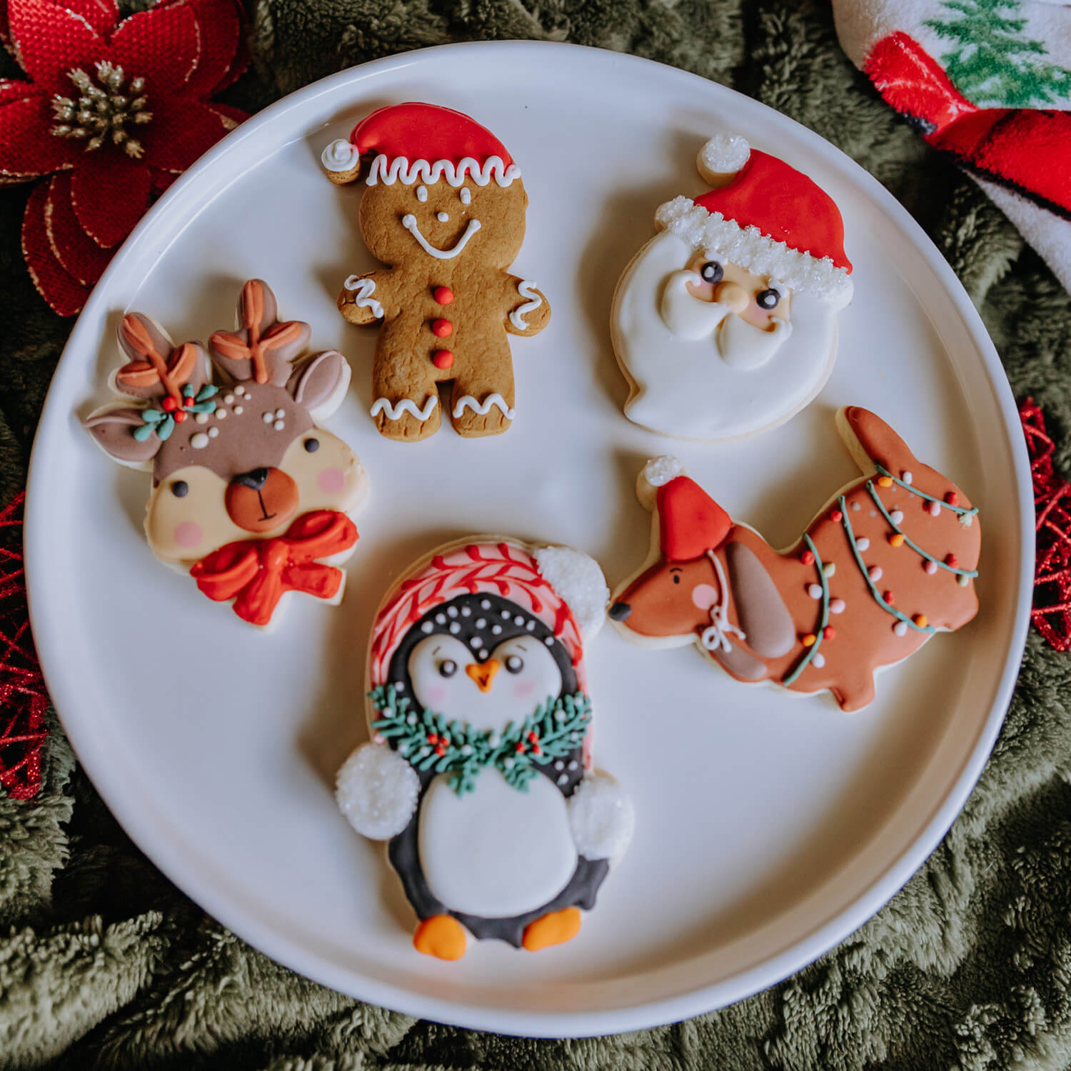 Santa artisanal shortbread cookie - 1 unit