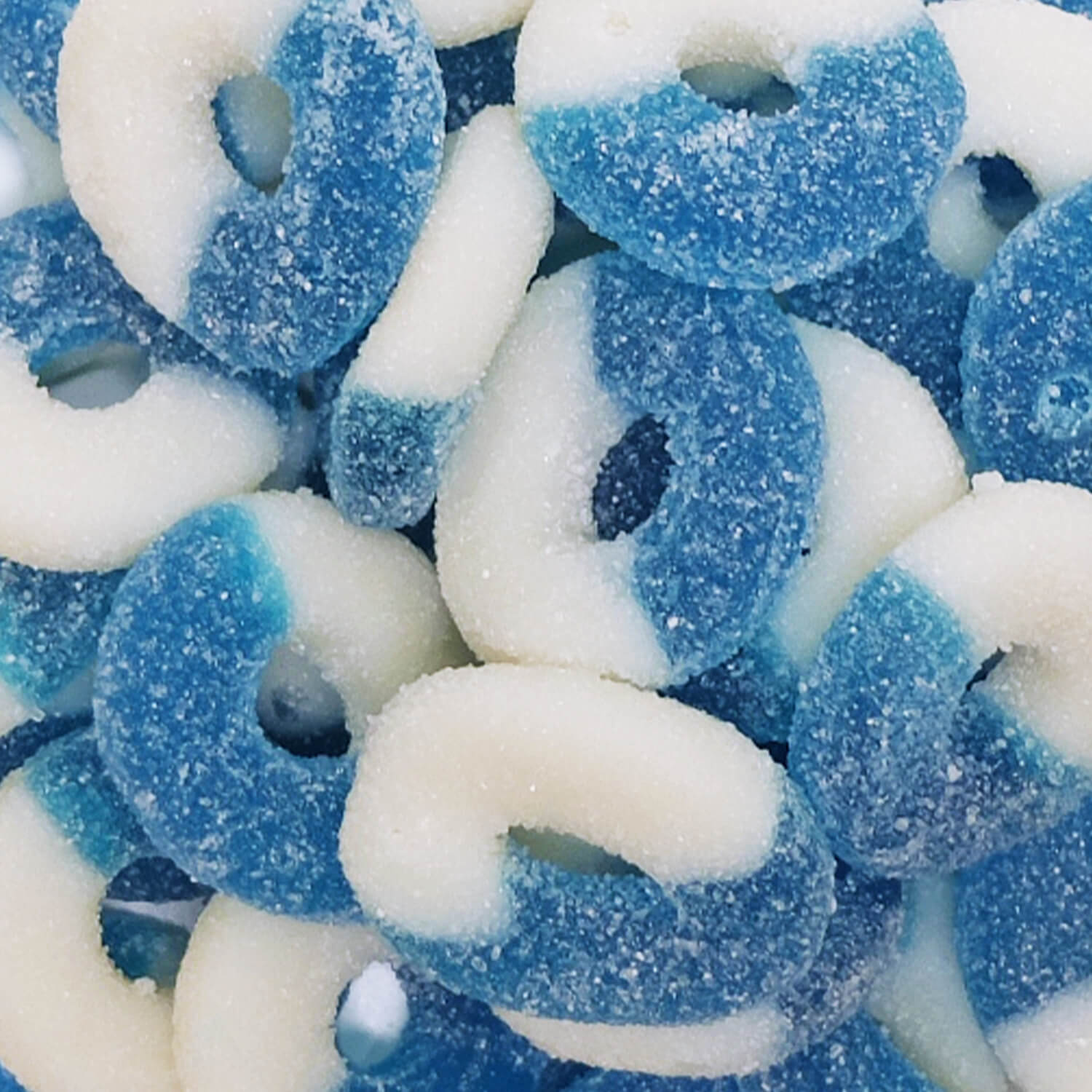 Blue raspberry rings - 2.04kg - Bulk Candies | KandJu