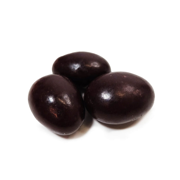 Amandes enrobées de chocolat noir aux framboises