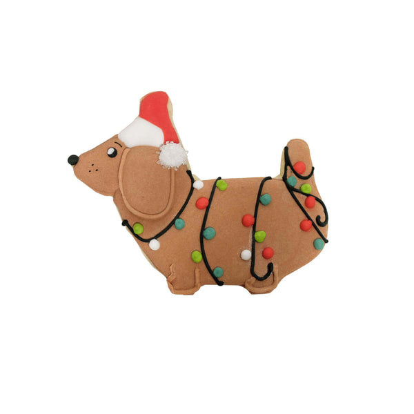 Sausage for Christmas artisanal shortbread cookie - 1 unit