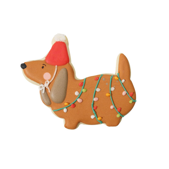 Sausage for Christmas artisanal shortbread cookie - 1 unit