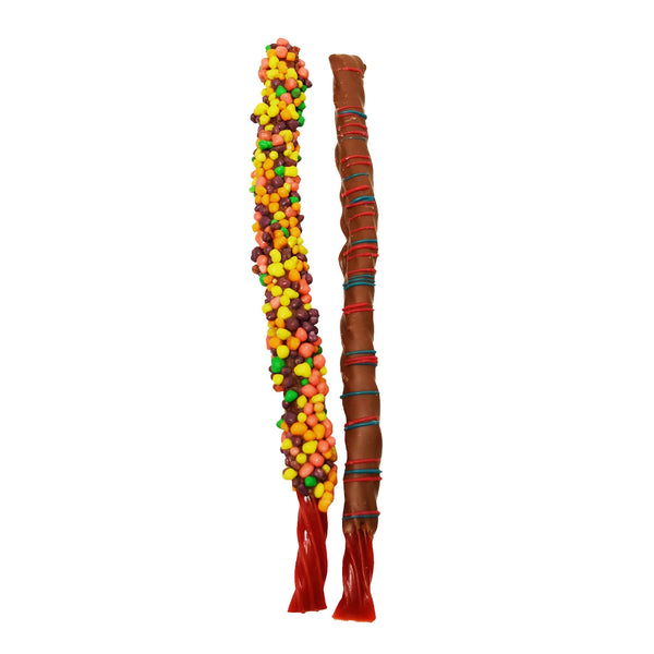 Chocolate-coated licorice with Nerds - Pack of 2