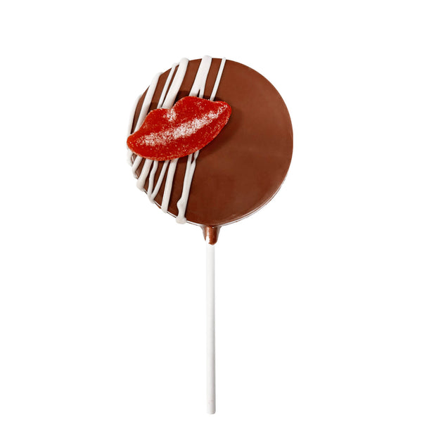 Belgian chocolate Kiss choco-candy lollipop - 1 unit