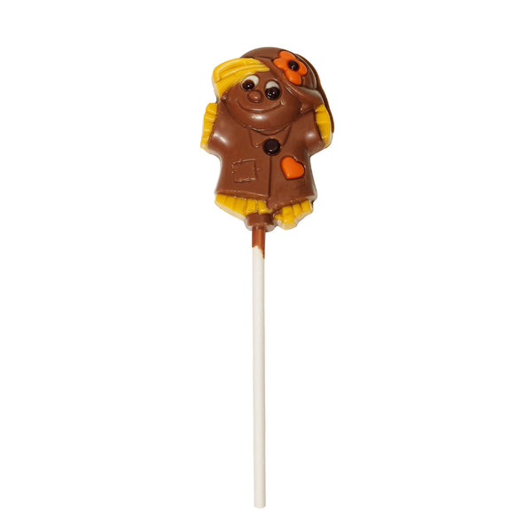 Belgian chocolate scarecrow lollipop - 1 unit