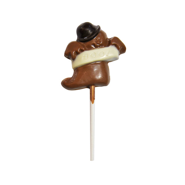 Belgian chocolate ghost lollipop - 1 unit
