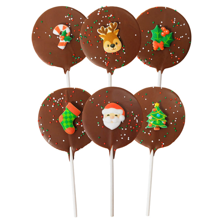 Rondelles de chocolat belge de Noël