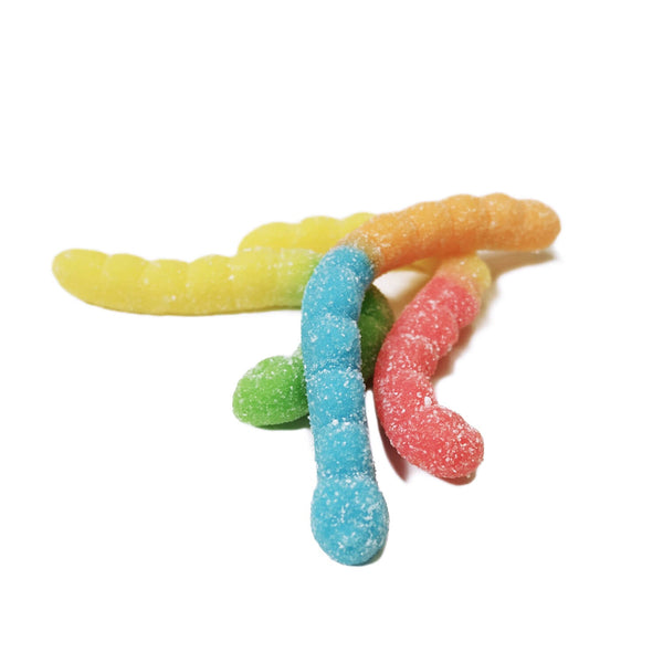 Neon sour worms