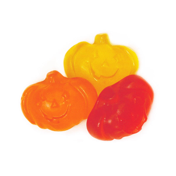 Citrouilles gommeuses - jujube en vrac, saveurs de citron, orange et cerise