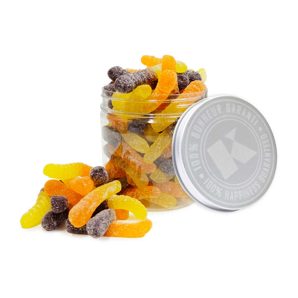 Halloween sour worms jar - 250 g