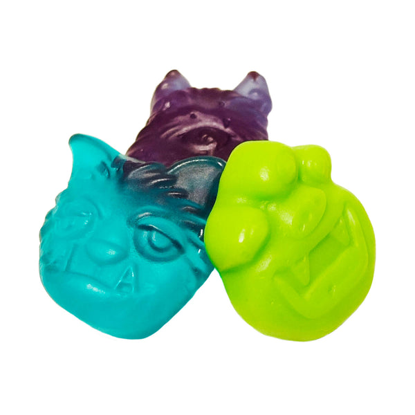 Monstres gommeux - jujube en vrac, saveurs de melon d’eau, pomme verte et ananas