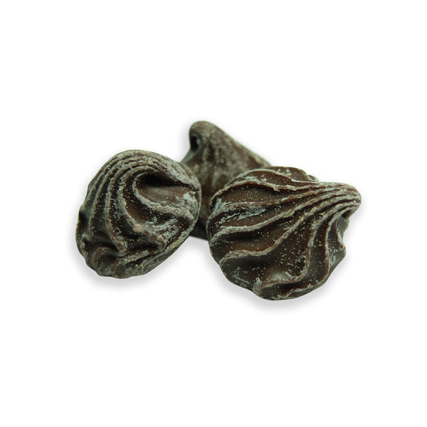 Rosettes au chocolat noir - chocolat en vrac, sans gélatine