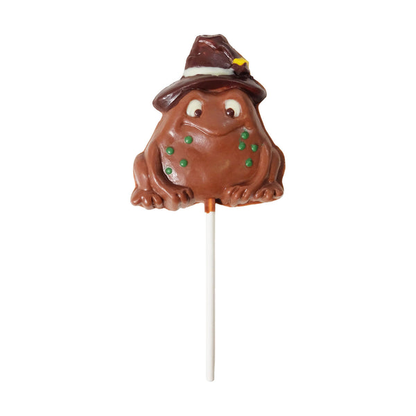 Belgian chocolate frog lollipop - 1 unit