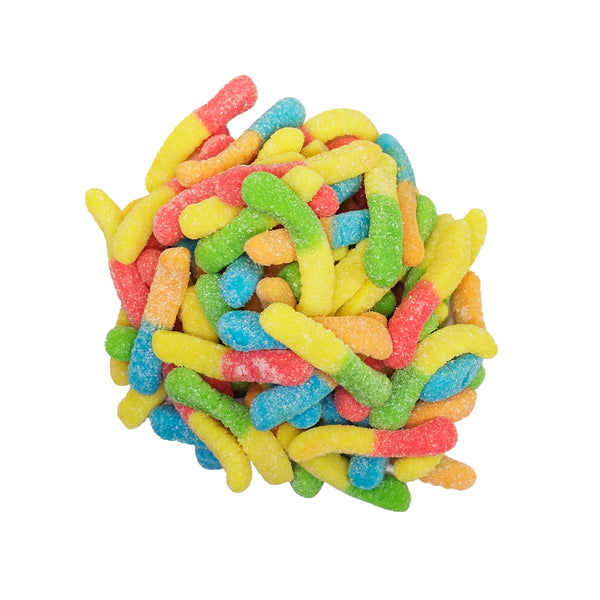 Mini neon sour Worms - 2.04kg