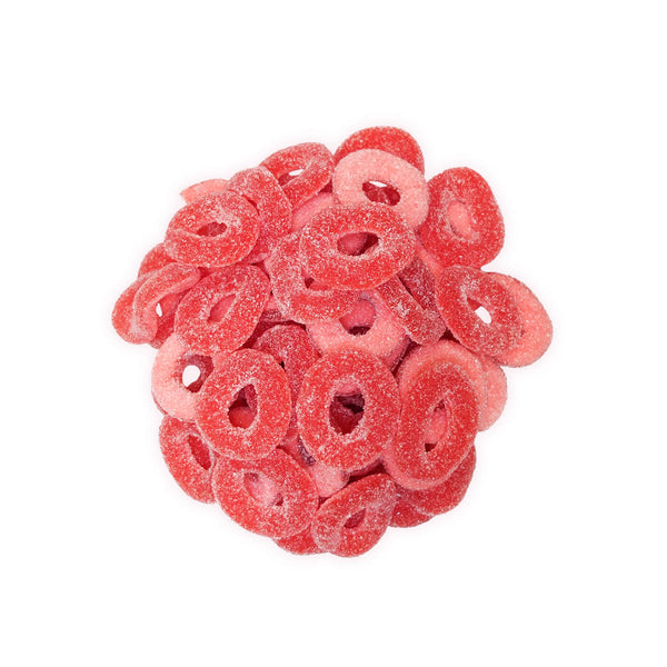 Sour strawberry rings - 1kg