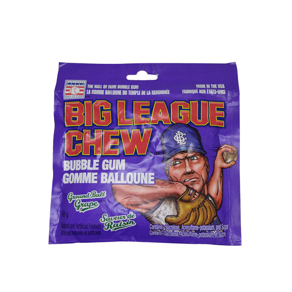 Gomme «Big League Chew» au raisin - 1 unité