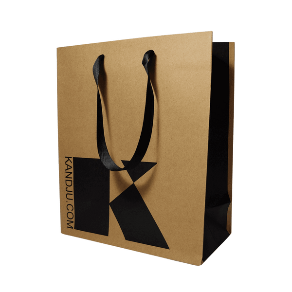 Small KandJu gift bag with Big Grain ribbon handle